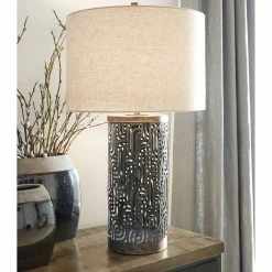 Alternative view of Discount 🔔 Signature Design By Ashley Dayo 29.5 In. Metal Table Lamp 🤩