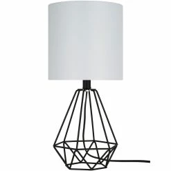 Best reviews of ✨ Simply Perfect 17.25 In. Black Metal Cage Table Lamp 🥰