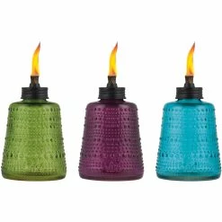Top 10 ⌛ TIKI Carnival Glass 6 In. Table Torch Assortment ✨
