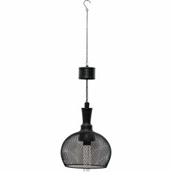 Buy 🎉 Alpine 10 In. Tall Hanging Solar Powered Outdoor Mesh Lantern With LED Lights 🛒