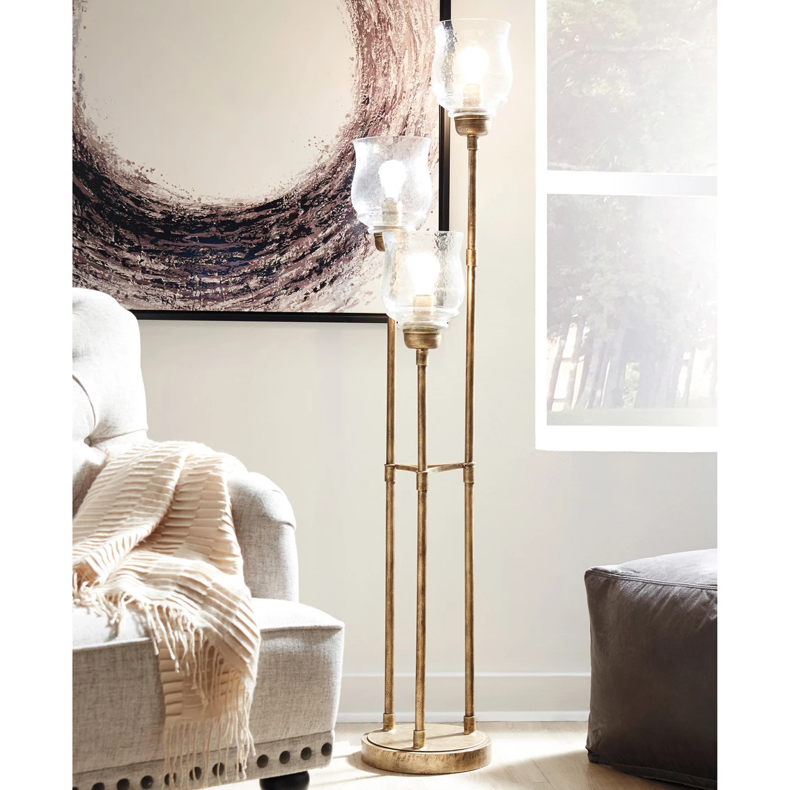 Best deal π Signature Design By Ashley Emmie 60.25 In. Metal Floor Lamp π₯° - Image 2