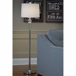 Alternative view of Cheapest 🤩 Signature Design By Ashley Joaquin Crystal 56.25 In. Floor Lamp 🥰