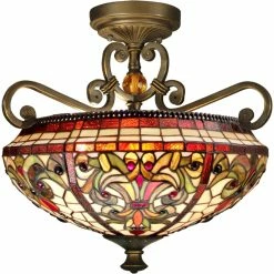 Wholesale π Dale Tiffany Baroque Tiffany Semi Flushmount π