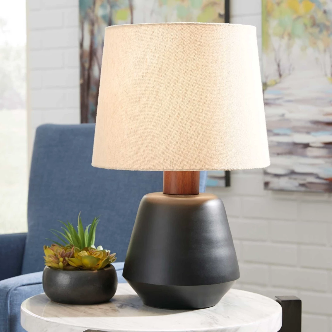 New 🔔 Signature Design By Ashley Ancel Metal 18.5 In. Table Lamp 💯 2 New 🔔 Signature Design By Ashley Ancel Metal 18.5 In. Table Lamp 💯 - Image 2